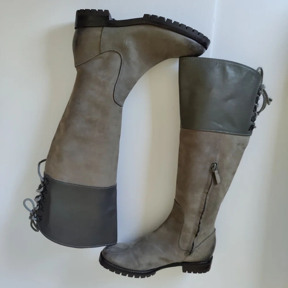 Cole Haan Kensington Air Waterproof Suede Gray Boots